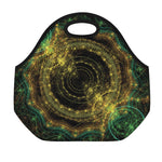Steampunk Fractal Print Neoprene Lunch Bag