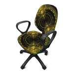Steampunk Fractal Print Office Chair Cover