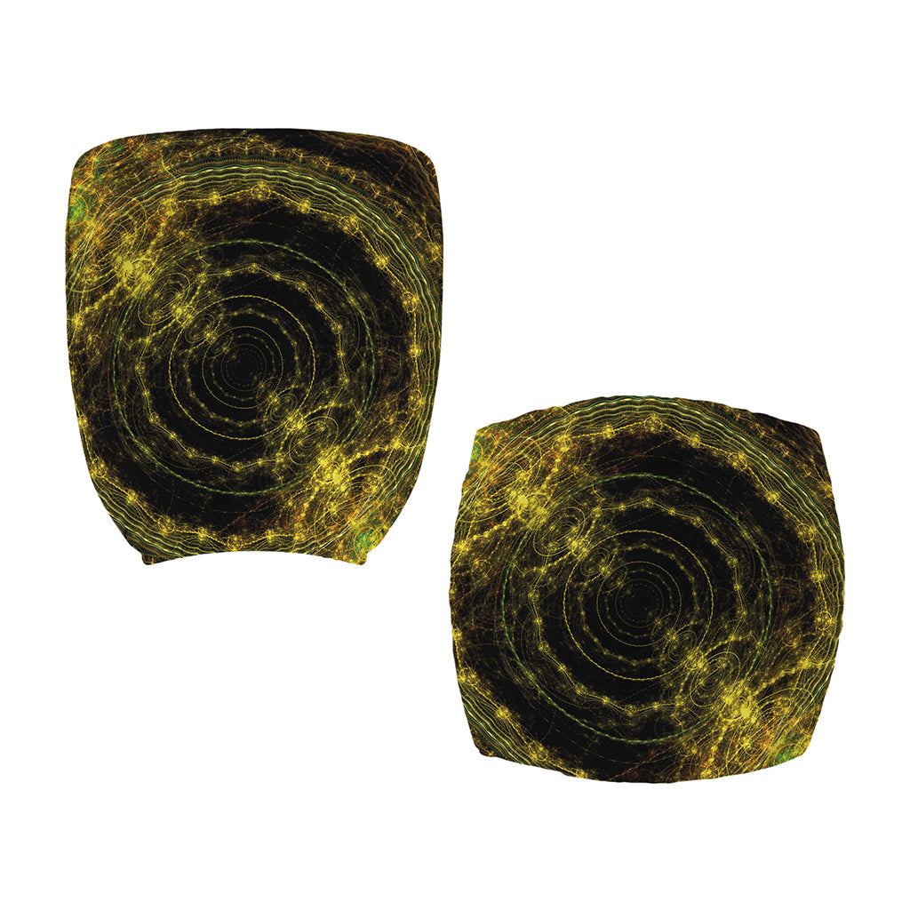 Steampunk Fractal Print Office Chair Cover