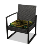 Steampunk Fractal Print Outdoor Seat Cushion Cover