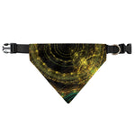 Steampunk Fractal Print Over The Collar Dog Bandana