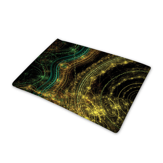 Steampunk Fractal Print Pet Cooling Mat Cover