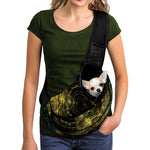 Steampunk Fractal Print Pet Sling Carrier