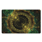 Steampunk Fractal Print Polyester Doormat
