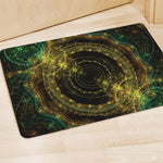 Steampunk Fractal Print Polyester Doormat