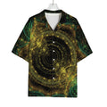 Steampunk Fractal Print Rayon Hawaiian Shirt