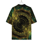 Steampunk Fractal Print Rayon Hawaiian Shirt