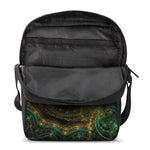 Steampunk Fractal Print Rectangular Crossbody Bag