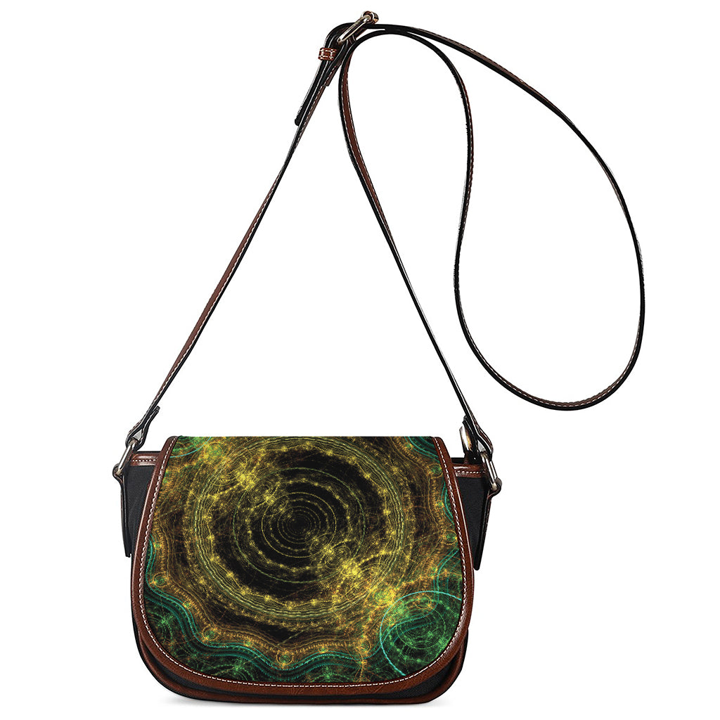 Steampunk Fractal Print Saddle Bag