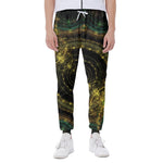 Steampunk Fractal Print Scuba Joggers