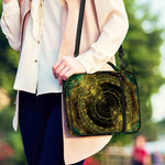 Steampunk Fractal Print Shoulder Strap Bible Bag