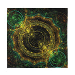 Steampunk Fractal Print Silk Bandana