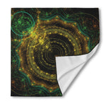 Steampunk Fractal Print Silk Bandana