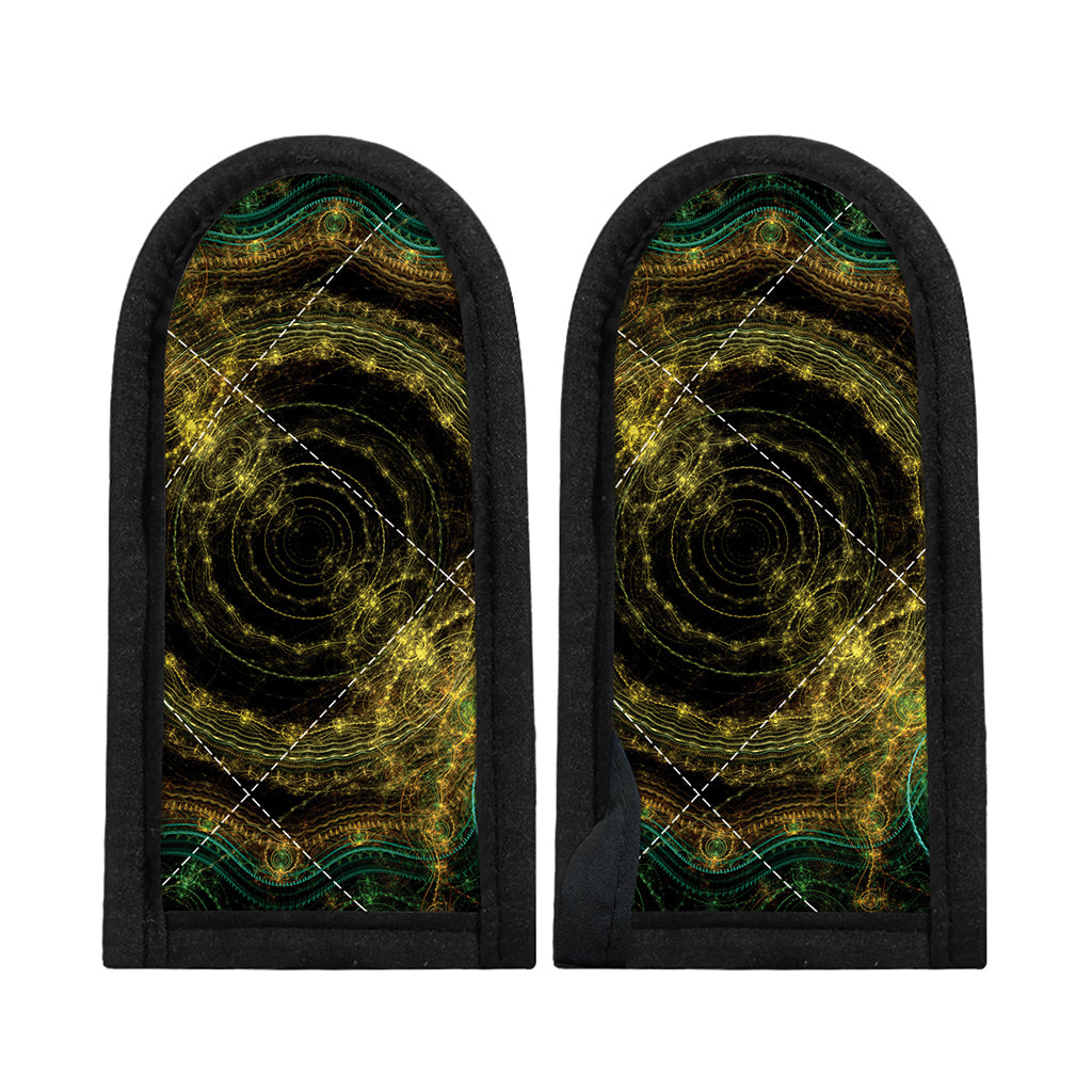 Steampunk Fractal Print Skillet Handle Cover