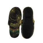 Steampunk Fractal Print Slippers