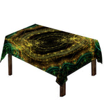 Steampunk Fractal Print Tablecloth