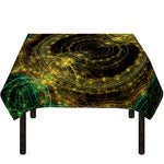 Steampunk Fractal Print Tablecloth