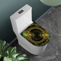 Steampunk Fractal Print Toilet Lid Cover