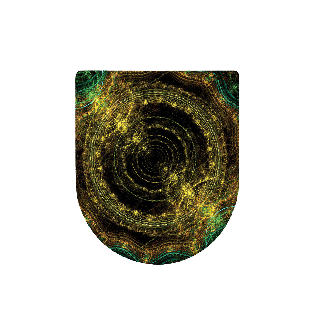 Steampunk Fractal Print Toilet Lid Cover
