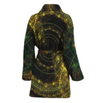 Steampunk Fractal Print Women's Bathrobe