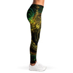 Steampunk Fractal Print Women's Leggings