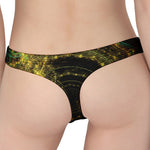 Steampunk Fractal Print Women's Thong