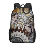 Steampunk Gears And Cogs Print 17 Inch Backpack