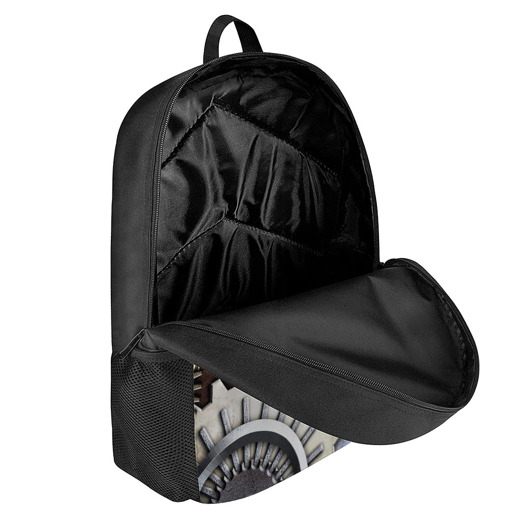 Steampunk Gears And Cogs Print 17 Inch Backpack