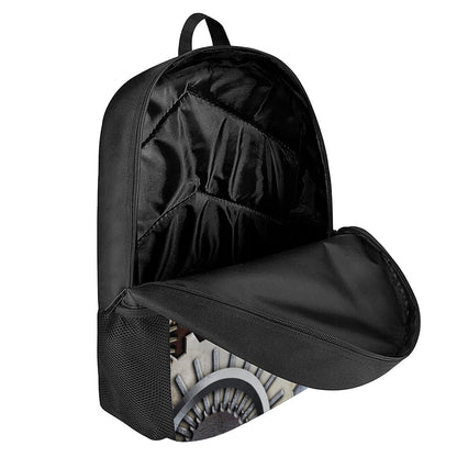 Steampunk Gears And Cogs Print 17 Inch Backpack