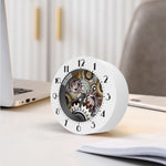 Steampunk Gears And Cogs Print Alarm Clock