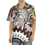Steampunk Gears And Cogs Print Aloha Shirt