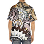 Steampunk Gears And Cogs Print Aloha Shirt
