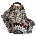 Steampunk Gears And Cogs Print Baby Seat Cover