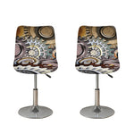 Steampunk Gears And Cogs Print Bar Stool Covers