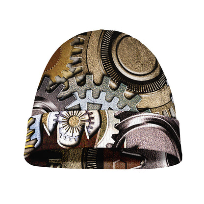 Steampunk Gears And Cogs Print Beanie