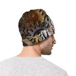 Steampunk Gears And Cogs Print Beanie