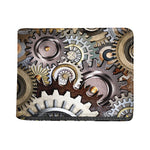 Steampunk Gears And Cogs Print Bifold Wallet