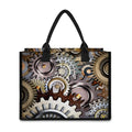 Steampunk Gears And Cogs Print Canvas Tote Bag