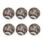 Steampunk Gears And Cogs Print Coaster Set