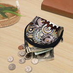 Steampunk Gears And Cogs Print Coin Purse