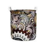 Steampunk Gears And Cogs Print Collapsible Laundry Basket