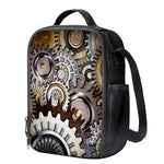 Steampunk Gears And Cogs Print Crossbody Lunch Bag