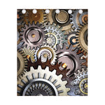 Steampunk Gears And Cogs Print Curtain