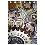 Steampunk Gears And Cogs Print Curtain