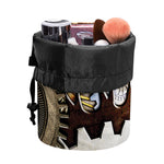 Steampunk Gears And Cogs Print Drawstring Makeup Bag
