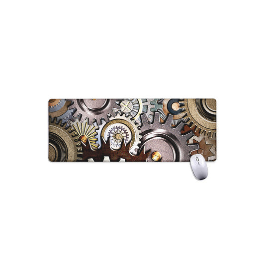 Steampunk Gears And Cogs Print Extended Mouse Pad