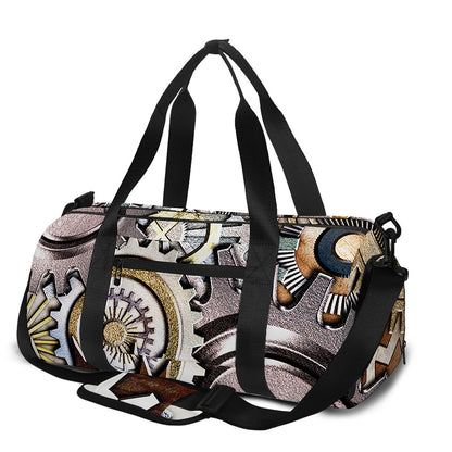 Steampunk Gears And Cogs Print Gym Bag