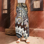 Steampunk Gears And Cogs Print Harem Pants