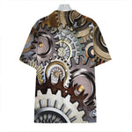 Steampunk Gears And Cogs Print Hawaiian Shirt