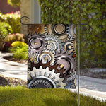 Steampunk Gears And Cogs Print House Flag